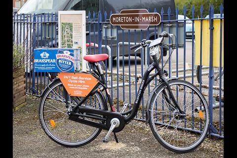 Bainton Bikes has launched a bicycle hire scheme at Great Western Railway's Moreton-in-Marsh station.